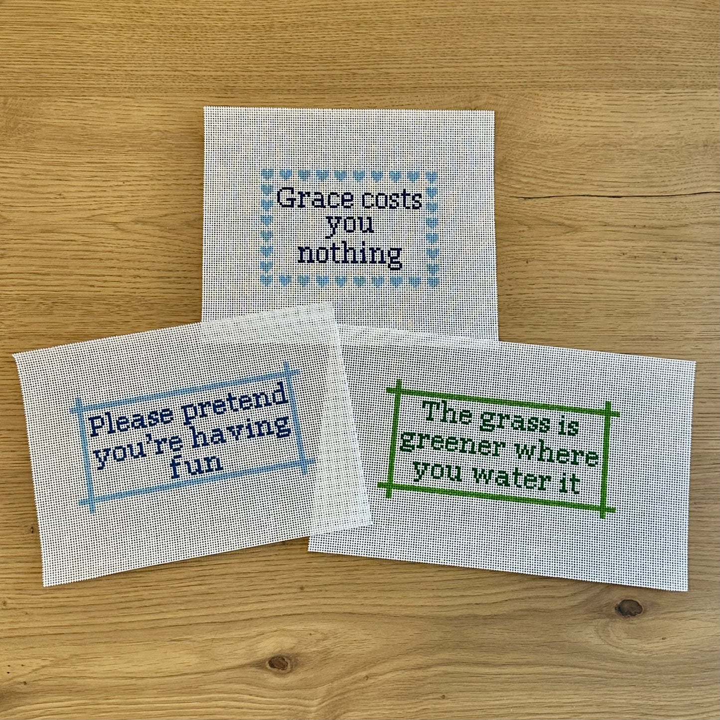 The Grass is Greener Needlepoint Canvas