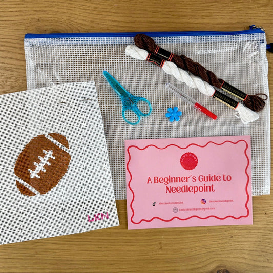 Football Needlepoint Beginner Kit