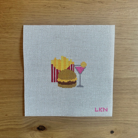 Burger Cosmo Combo Needlepoint Canvas