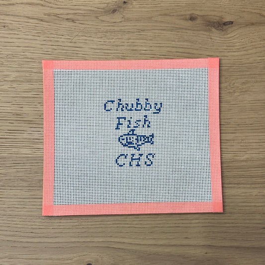 Chubby Fish Coaster Needlepoint Canvas