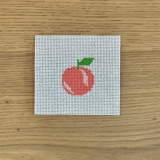 Mini Peach Needlepoint Canvas