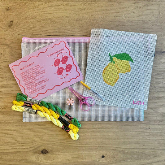 Lemons Needlepoint Beginner Kit
