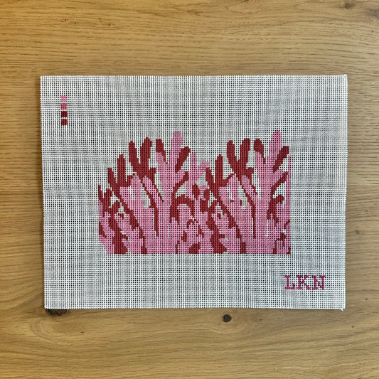 Pink Coral Needlepoint Canvas