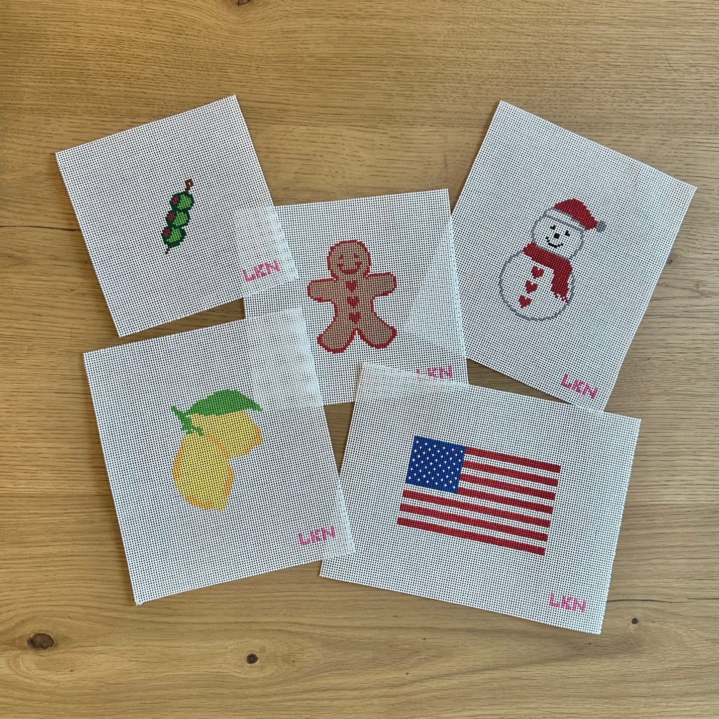 Gingerbread Man Needlepoint Beginner Kit