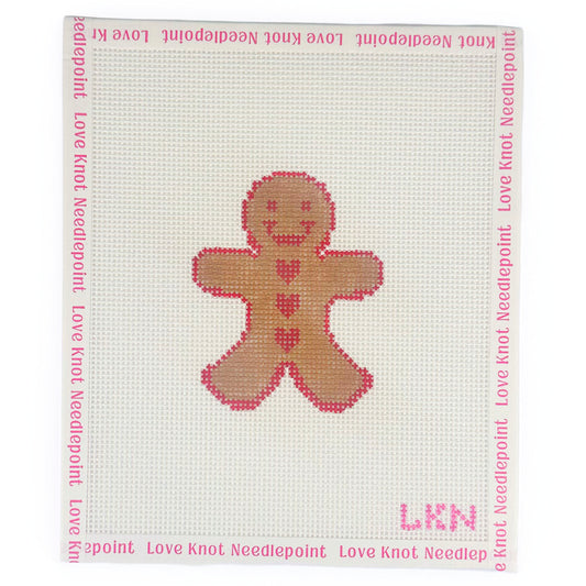 Gingerbread Man Needlepoint Canvas