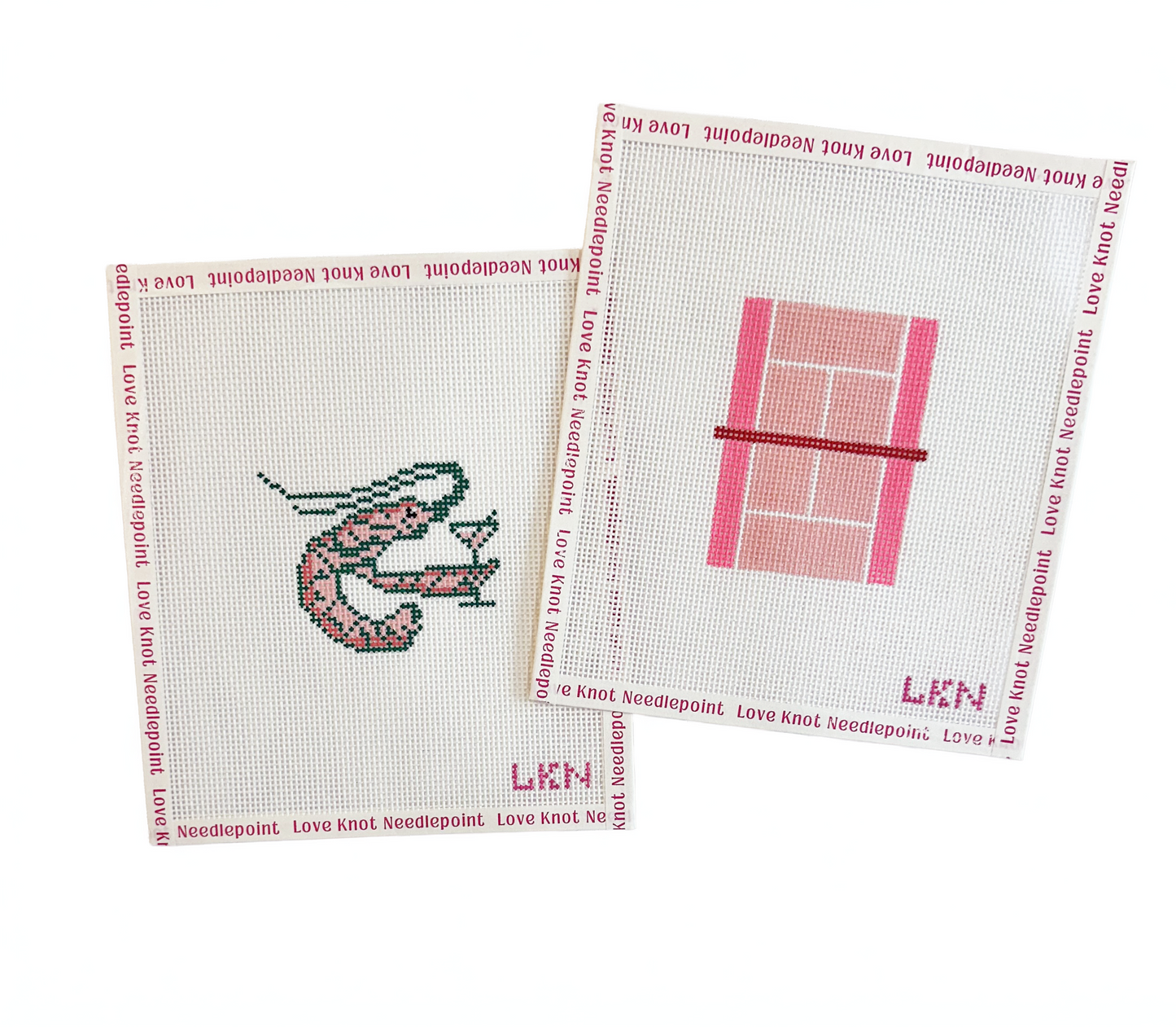 Green Tennis Court Needlepoint Canvas